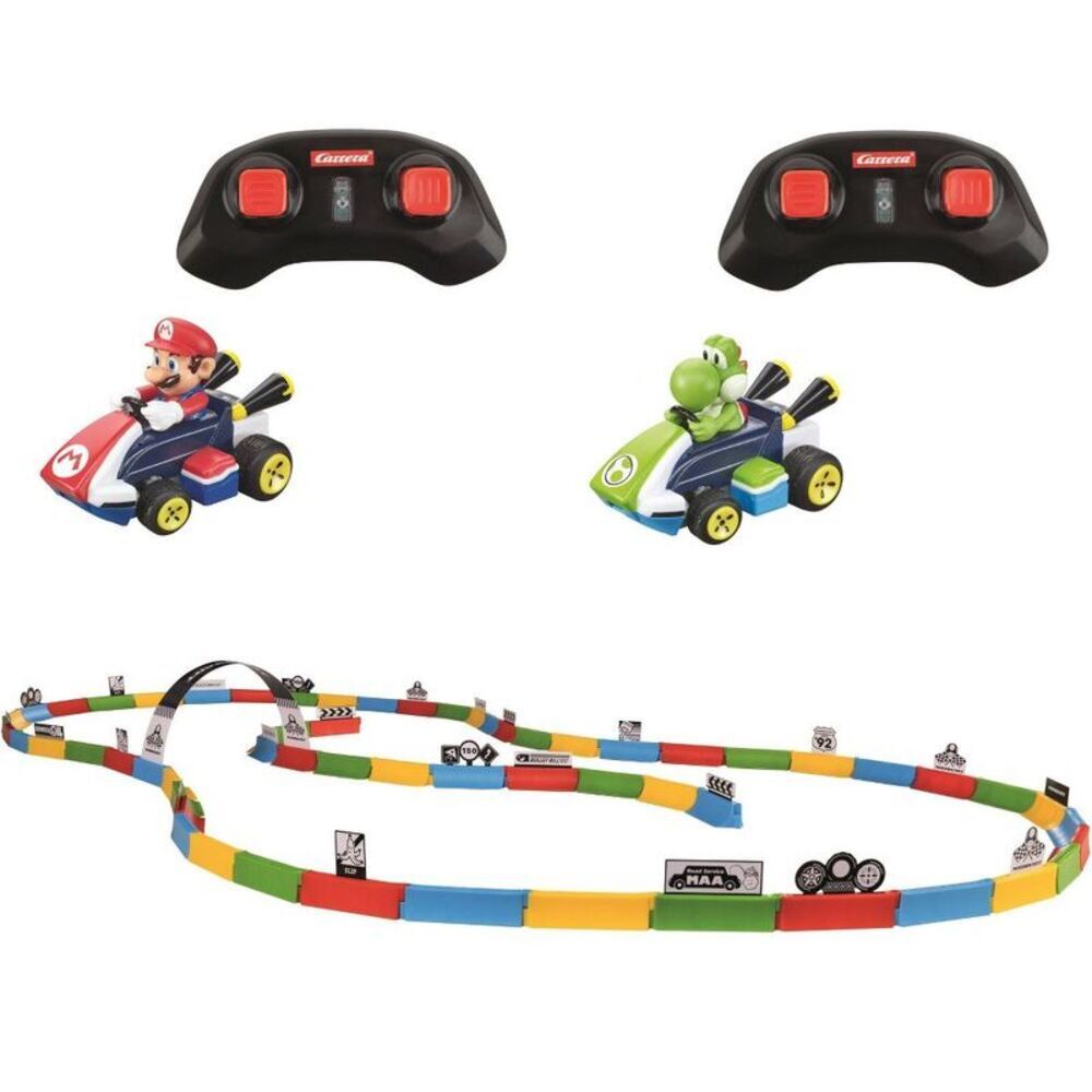 RC Mario Kart Tabletop Racetrack Set with Mario & Luigi 2.4GHz Cars